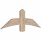 Ekena Millwork Bellingham Smooth Timber Gable Bracket, Douglas Fir, 48"W x 16"H x 1 1/2"D x 5 1/2"F, 8/12 Pitch GBW048X16X0206BEL00SDF - alternate 2